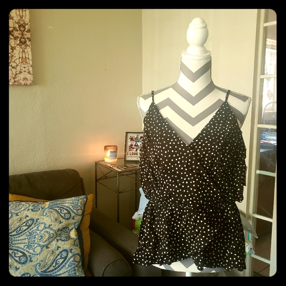 BlushJ Spaghetti strap, faux waist tank